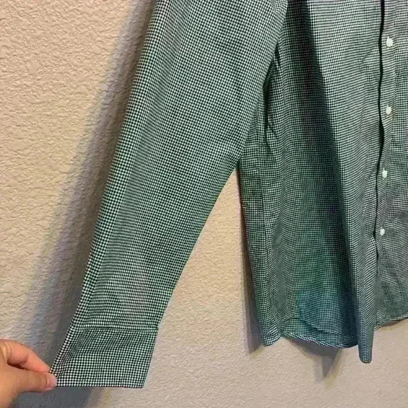 Lauren by Ralph Lauren gingham button down sz 17 office business casual workwear - Picture 4 of 7